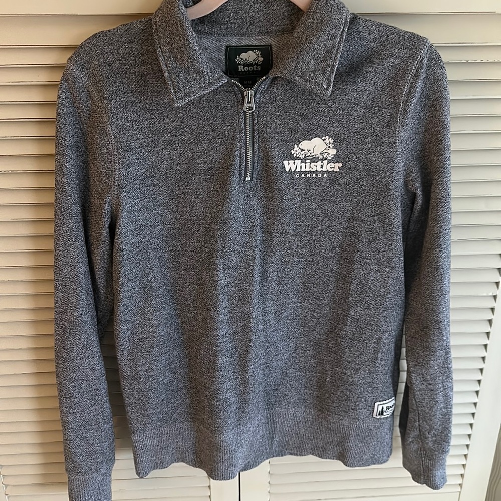 Roots Canada Whistler 1/4 Zip Sweatshirt Medium